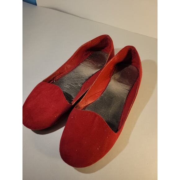 Helium Womens Red Flats Size 10 - Picture 3 of 10